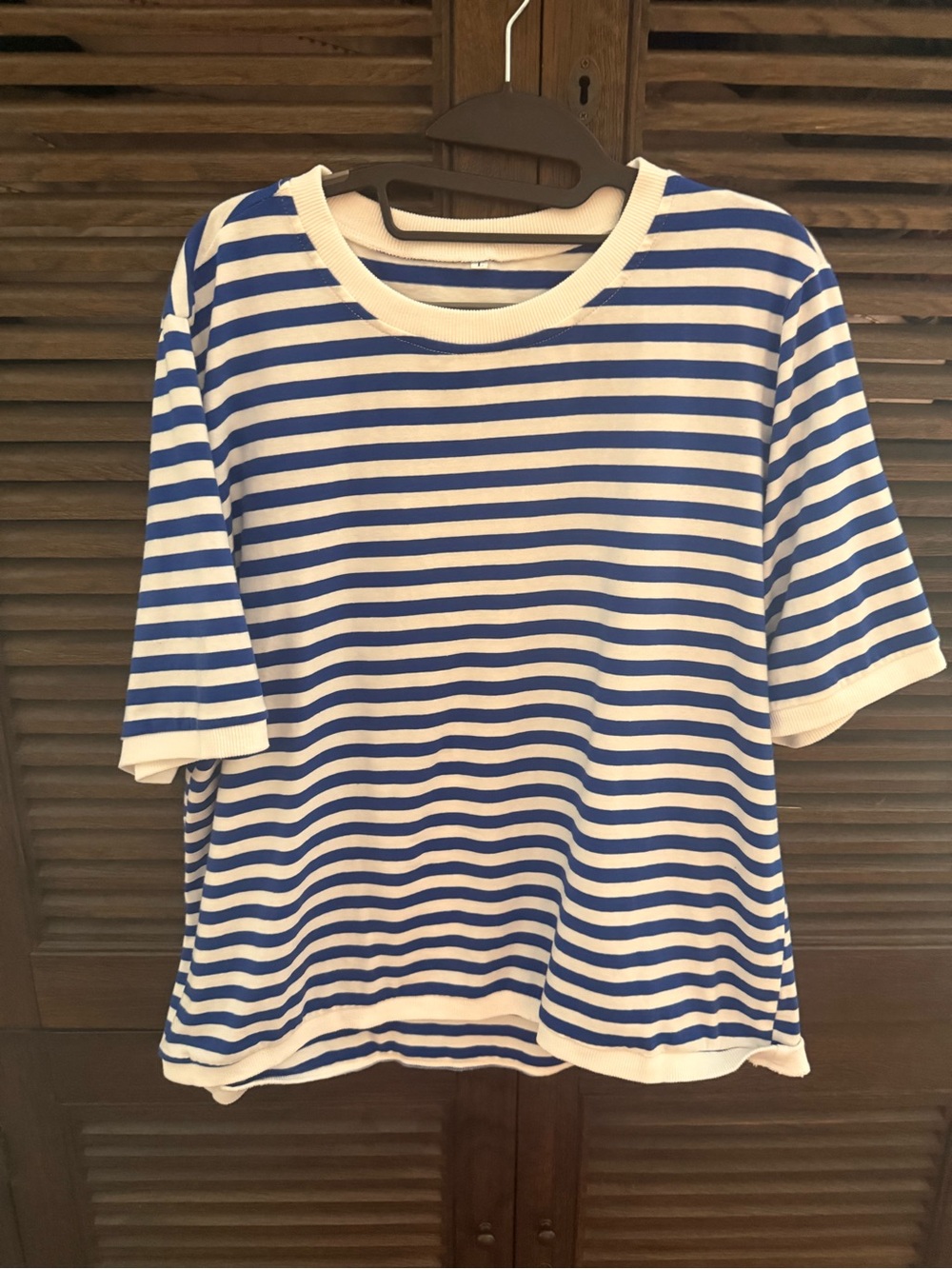 Classic Blue & White Striped Women’s Tee